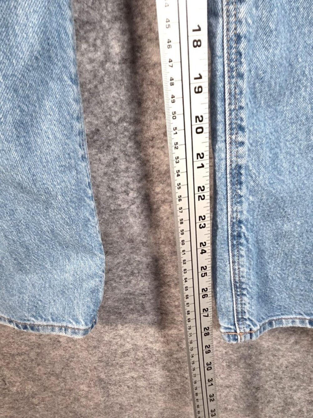 American Eagle Light Wash Jeans Size 2 High Rise Wide Leg Y2K - Picture 6 of 10